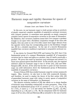 Harmonic maps and rigidity theorems for spaces of nonpositive