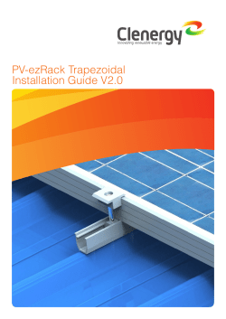 PV-ezRack Trapezoidal Installation Guide V2.0