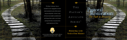 Pastoral Restoration - Focus on the Family
