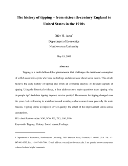 The History of Tipping - Reverse Market Insight
