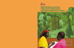 Seed Vouchers and Fairs - Catholic Relief Services