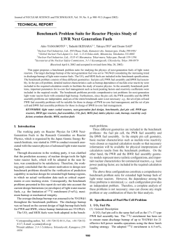 Benchmark Problem Suite for Reactor Physics Study of LWR Next
