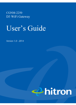 User`s Guide