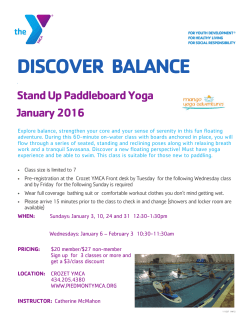 discover balance - Piedmont Family YMCA