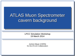 ATLAS Muon Spectrometer cavern background