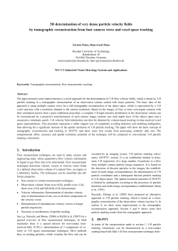 3D determination of very dense particle velocity fields