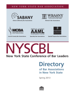 Local and County Bar Associations