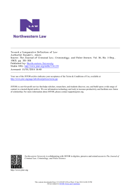 Toward a Comparative Definition of Law