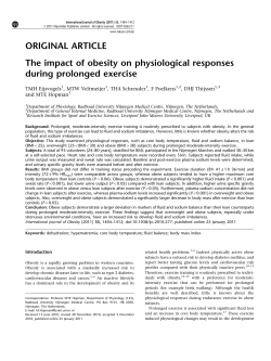 The impact of obesity on physiological responses during