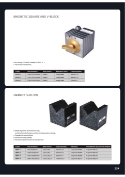 granite v-block magnetic square and v-block