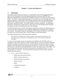 Chapter 7: Goals and Objectives