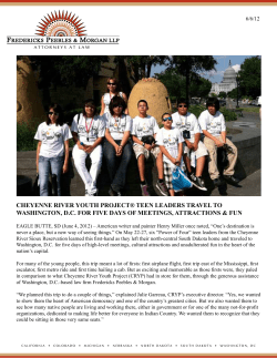 cheyenne river youth project&reg; teen leaders travel to washington, dc