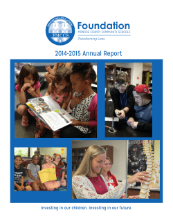 Annual Report Web14_15 - Foundation of Monroe County