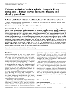 Polscope analysis of meiotic spindle changes in living metaphase II