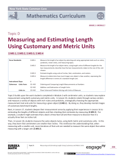 Measuring and Estimating Length Using Customary