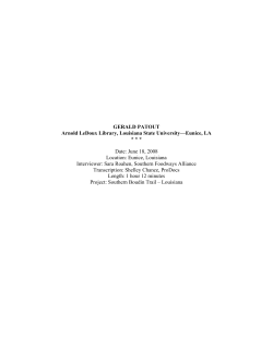 Gerald Patout transcript edited