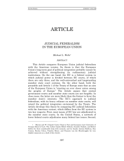 Michael L. Wells, Judicial Federalism in the