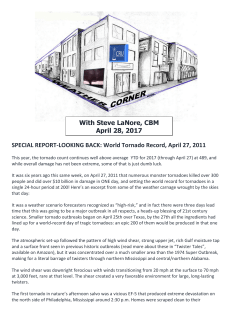 SPECIAL REPORT-LOOKING BACK: World Tornado Record, April