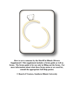 How to serve someone by the Sheriff in Illinois&ndash;Divorce Supplement