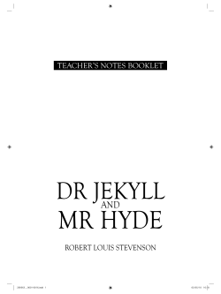 robert louis stevenson teacher`s notes booklet