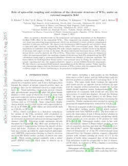 Role of spin-orbit coupling and evolution of the electronic structure