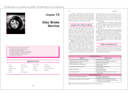 Disc Brake Service - Goodheart