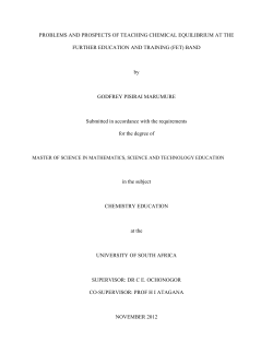 PROBLEMS AND PROSPECTS OF TEACHING CHEMICAL