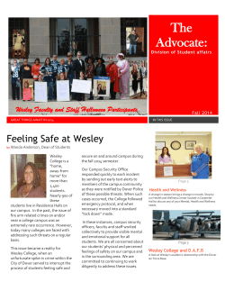 Fall 2014 - Wesley College