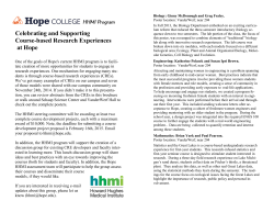 brochure - Hope College