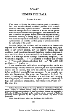 Hiding the Ball - New York University Law Review