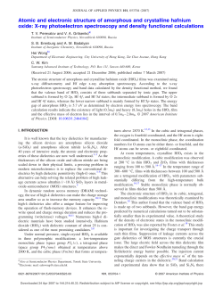 Atomic and electronic structure of amorphous and crystalline