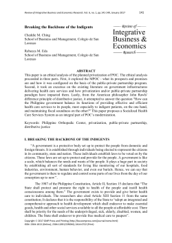 Breaking the Backbone of the Indigents