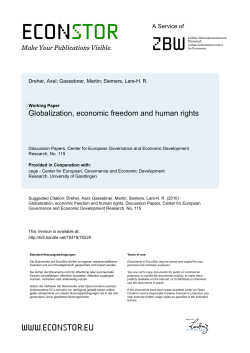 Globalization, economic freedom and human rights