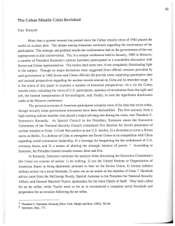 The Cuban Missile Crisis Revisited