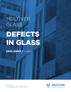 DEFECTS IN GLASS