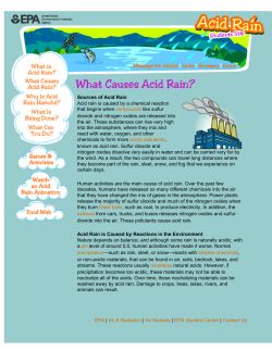 Acid Rain Students Site: What causes acid rain?