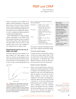 PEEP and CPAP - Oxford Academic