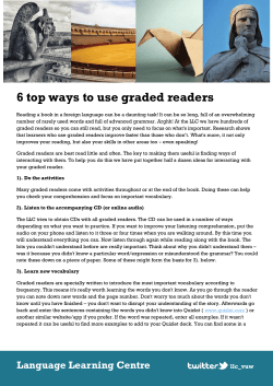 6 top ways to use graded readers
