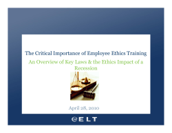 The Critical Importance of Employee Ethics Training An
