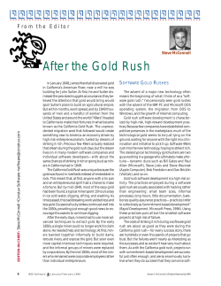 After the Gold Rush