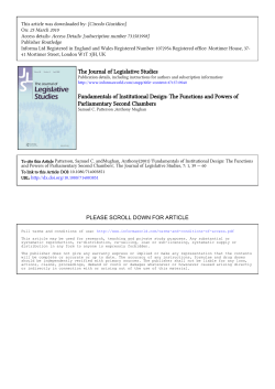 Fundamentals of Institutional Design