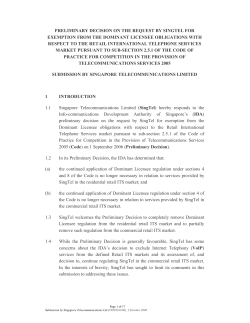 Singapore Telecommunications Ltd