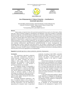 Use of Biopreparates in Tobacco Protection