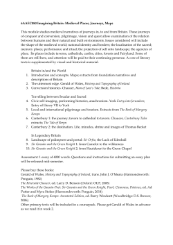 Seminar schedule and bibliography