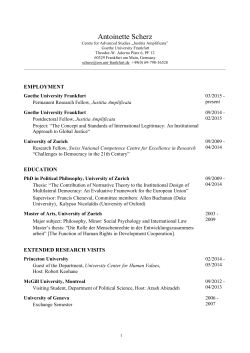 Antoinette Scherz - Justitia Amplificata