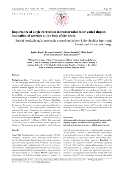 Importance of angle correction in transcranial color