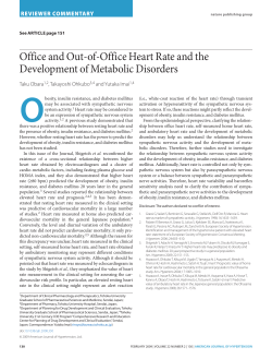 Office and Out-of-Office Heart Rate and the Development of