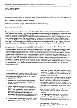 Immuno-chemical Studies on the Alkali