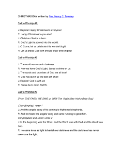 CHRISTMAS DAY written by Rev