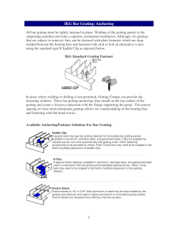 IKG Bar Grating: Anchoring